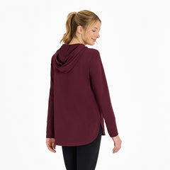Women's Keys to Happiness Flowers Crusher-FLEX Hoodie Tunic