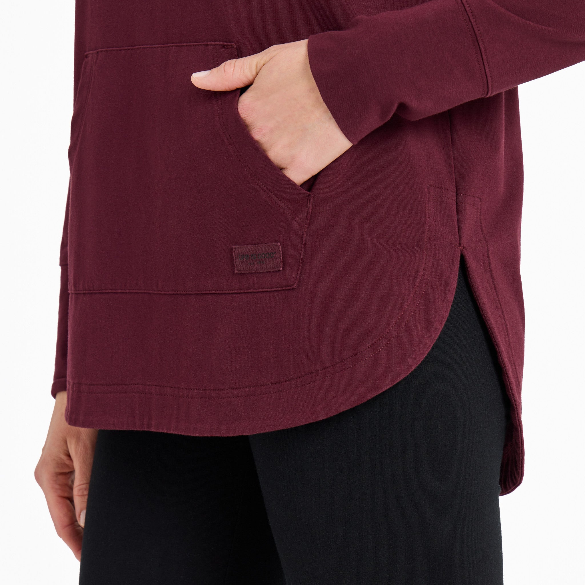 Women's Keys to Happiness Flowers Crusher-FLEX Hoodie Tunic