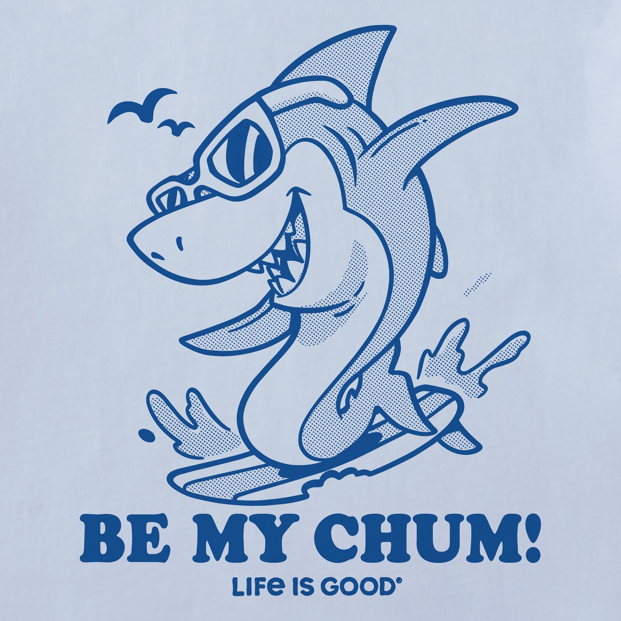 Kids Be My Chum Shark Short Sleeve Crusher Tee