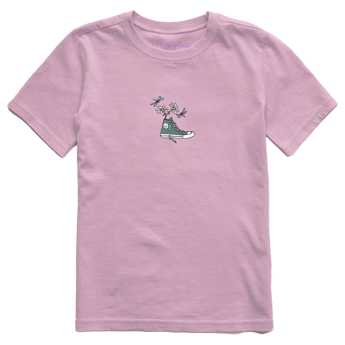 Kids Sneaker Daisy Short Sleeve Crusher Tee