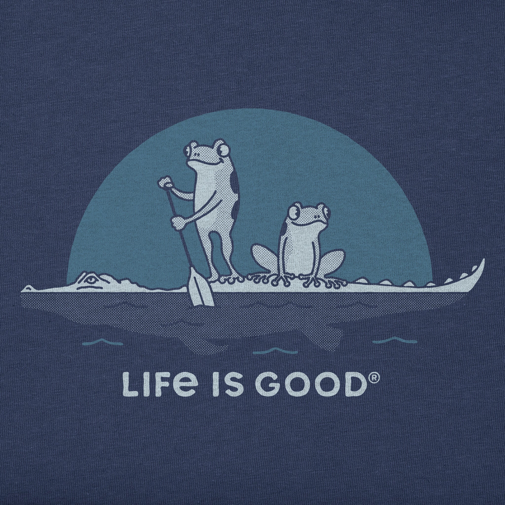 Kids Frogs on a Croc Long Sleeve Crusher Tee