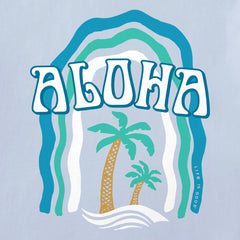 Toddler Aloha Palms Short Sleeve Crusher Tee