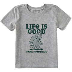 Toddler Take it Outside Sasquatch Short Sleeve Crusher Tee