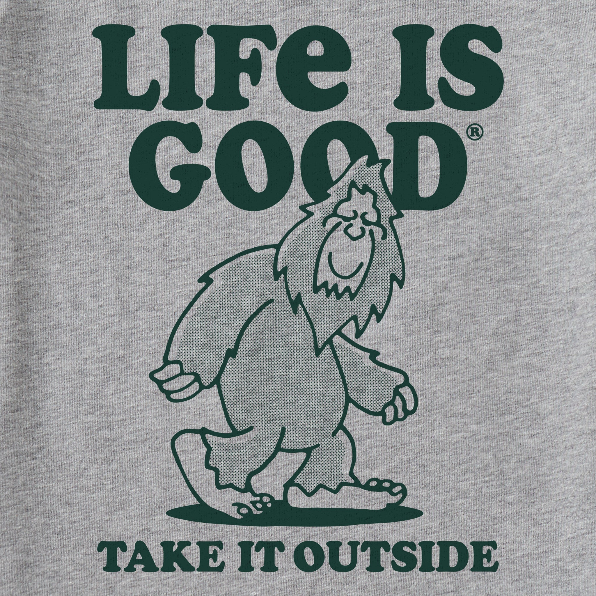 Toddler Take it Outside Sasquatch Short Sleeve Crusher Tee