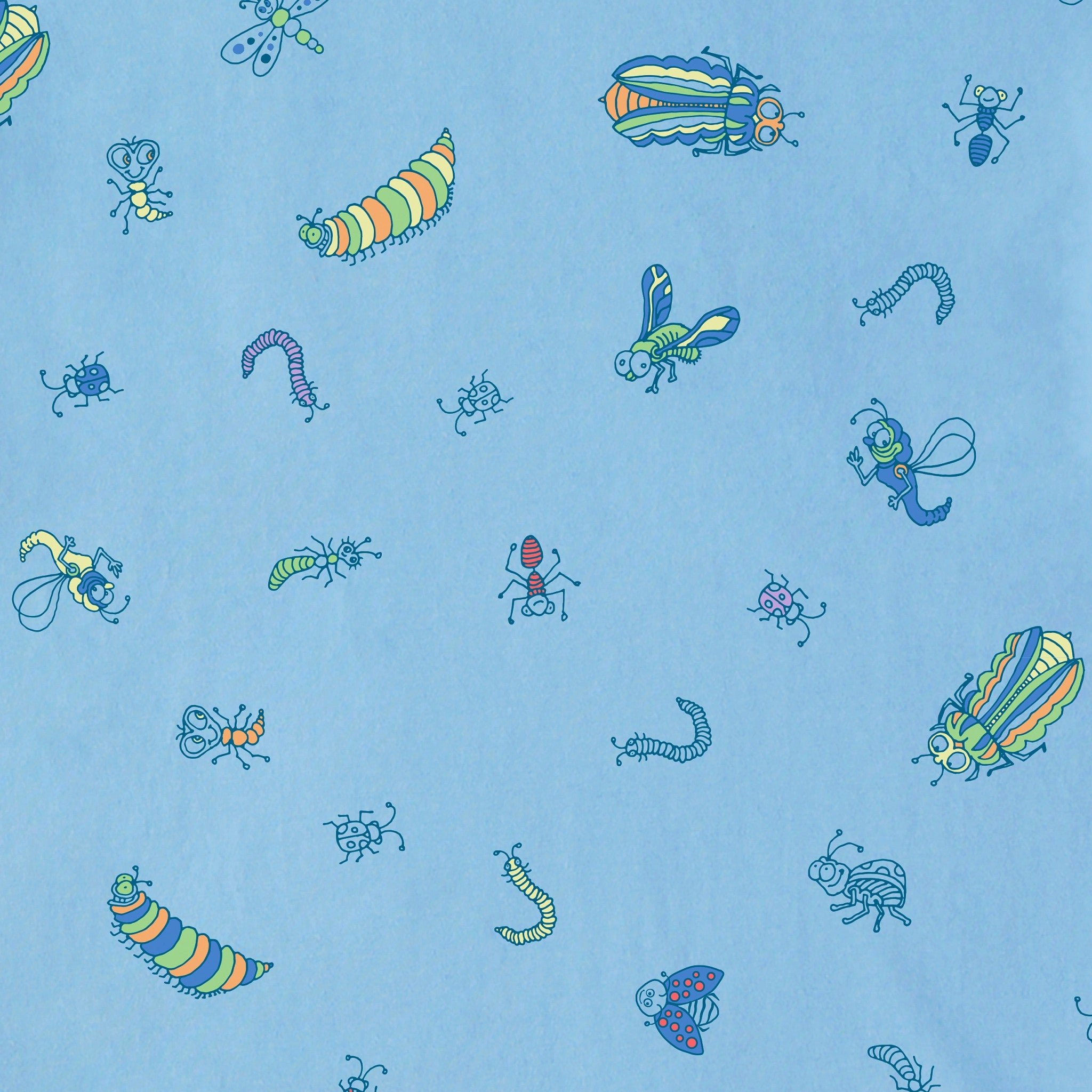 Toddler Doodle Bug Pattern Short Sleeve Crusher Tee