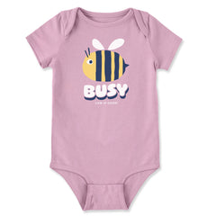 Baby Busy Bee Short Sleeve Crusher Baby Bodysuit