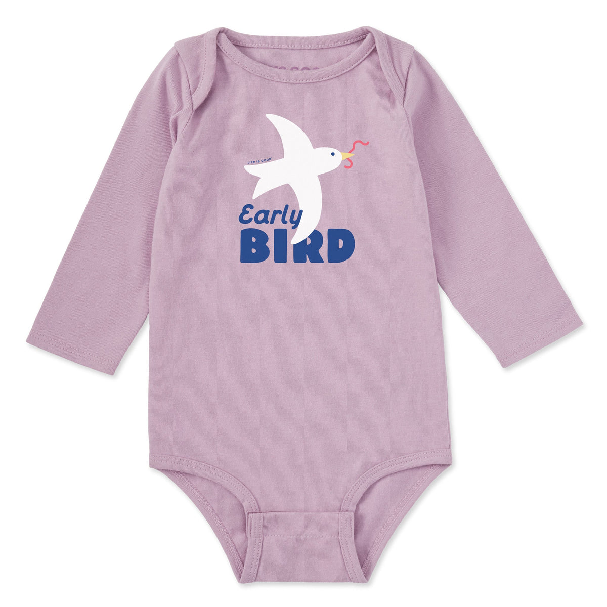 Baby Bird Long Sleeve Crusher Baby Bodysuit