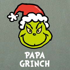 Men's Papa Grinch Long Sleeve Crusher Tee