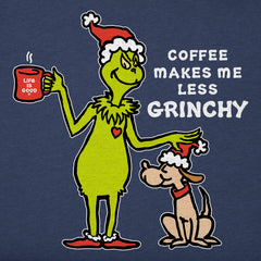 Women's Less Grinchy Coffee Simply True Fleece Crew