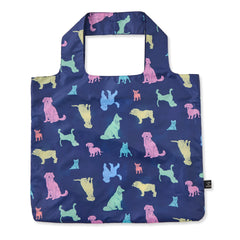 Playful Dog Pattern Roll and Go Tote
