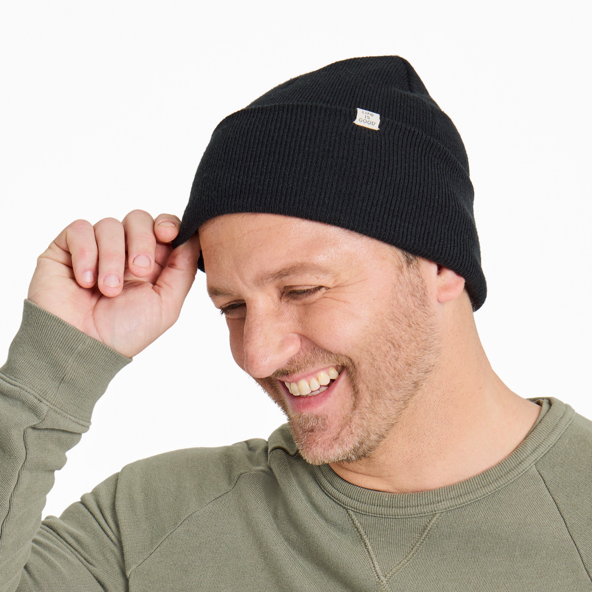 Adult Unisex Solid Cuff Beanie