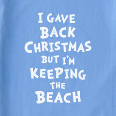 Women's Grinch Gave Back Christmas Beach Short Sleeve Crusher Tee