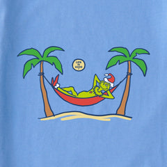 Women's Grinch Gave Back Christmas Beach Short Sleeve Crusher Tee