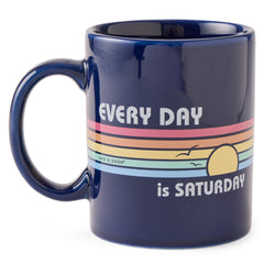 Every Day is Saturday Stripes Jake's Mug