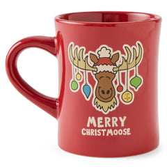 Merry Christmoose Ornaments Vintage Diner Mug