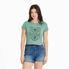 Women's Butterfly Yin Yan Crusher-LITE Shrunken Tee
