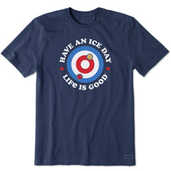 Men's Ice Day Curling Short Sleeve Crusher Tee
