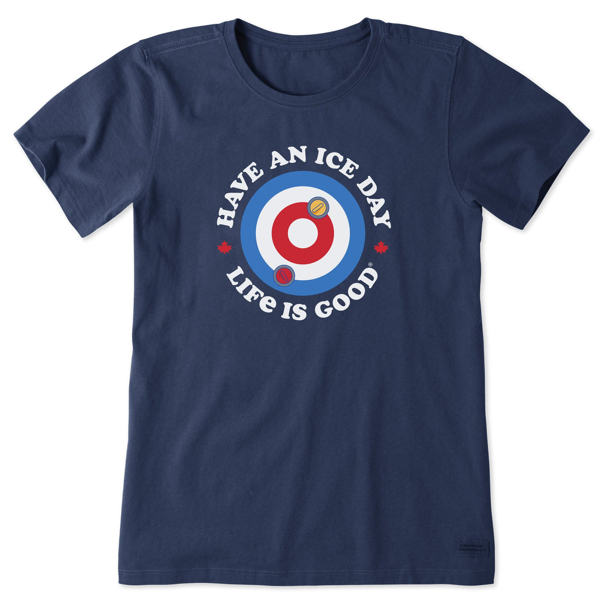 Women's Ice Day Curling Short Sleeve Crusher Tee
