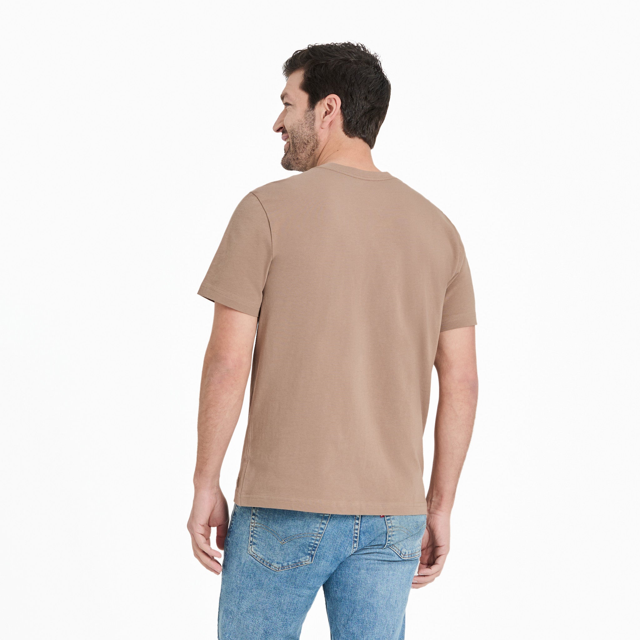 Men's Solid Short Sleeve Crusher Vee