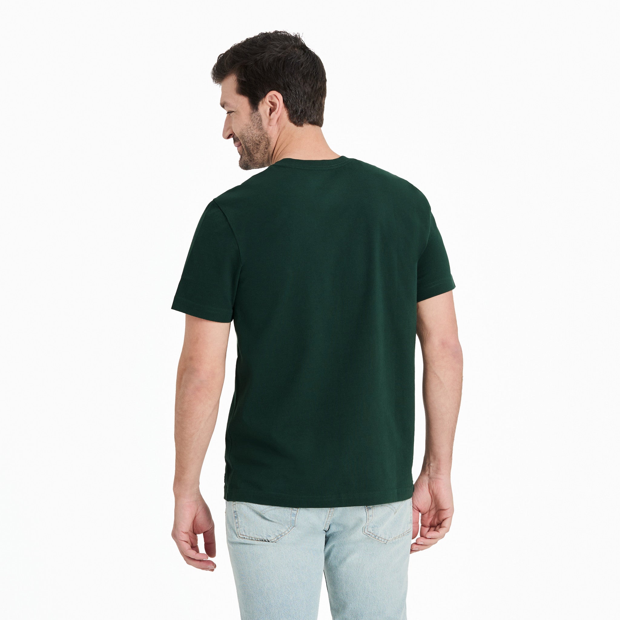 Men's Solid Short Sleeve Crusher Vee