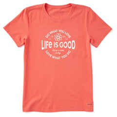Women's DWYL Daisy Short Sleeve Crusher Tee
