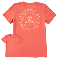 Women's DWYL Make Every Day Count Coin Short Sleeve Crusher Tee