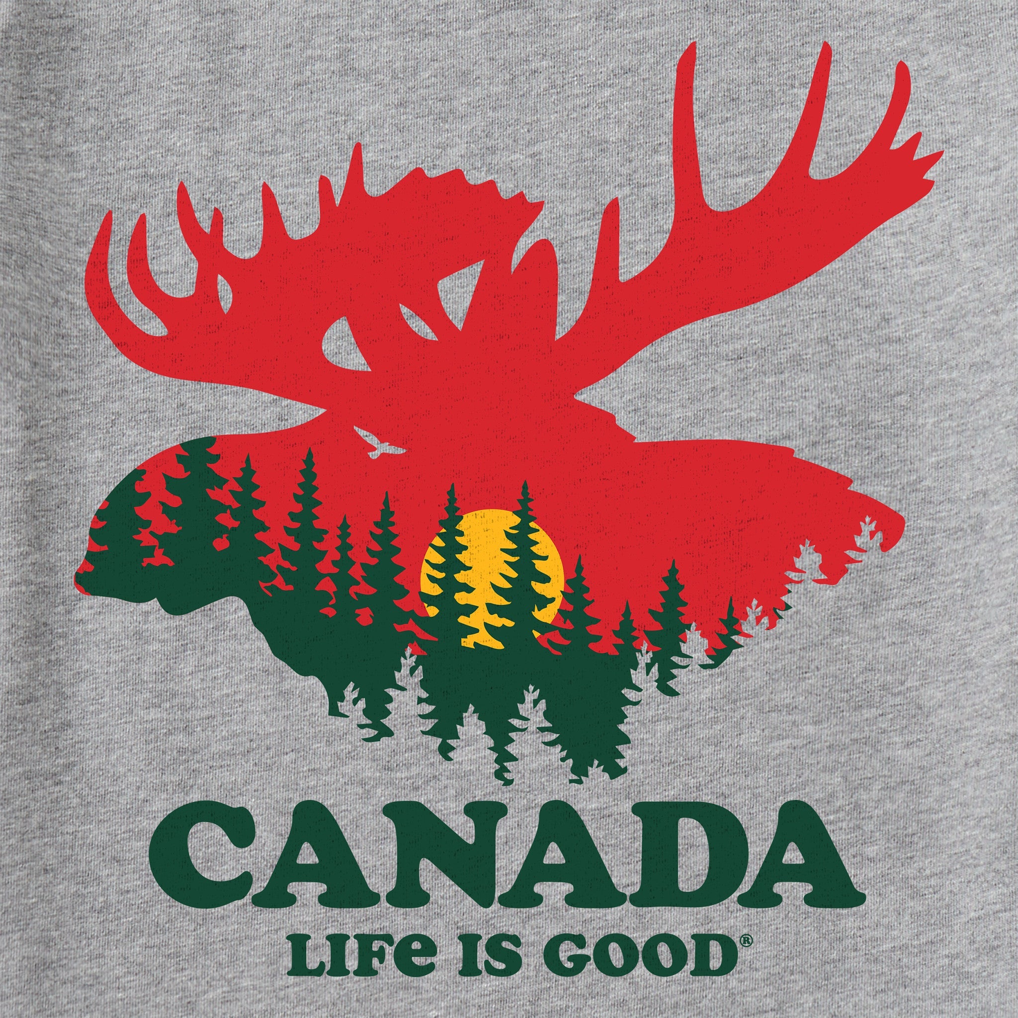Women's Landscape Moose Canada Short Sleeve Crusher Tee