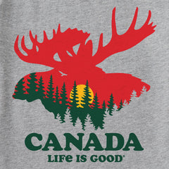Women's Landscape Moose Canada Short Sleeve Crusher Tee