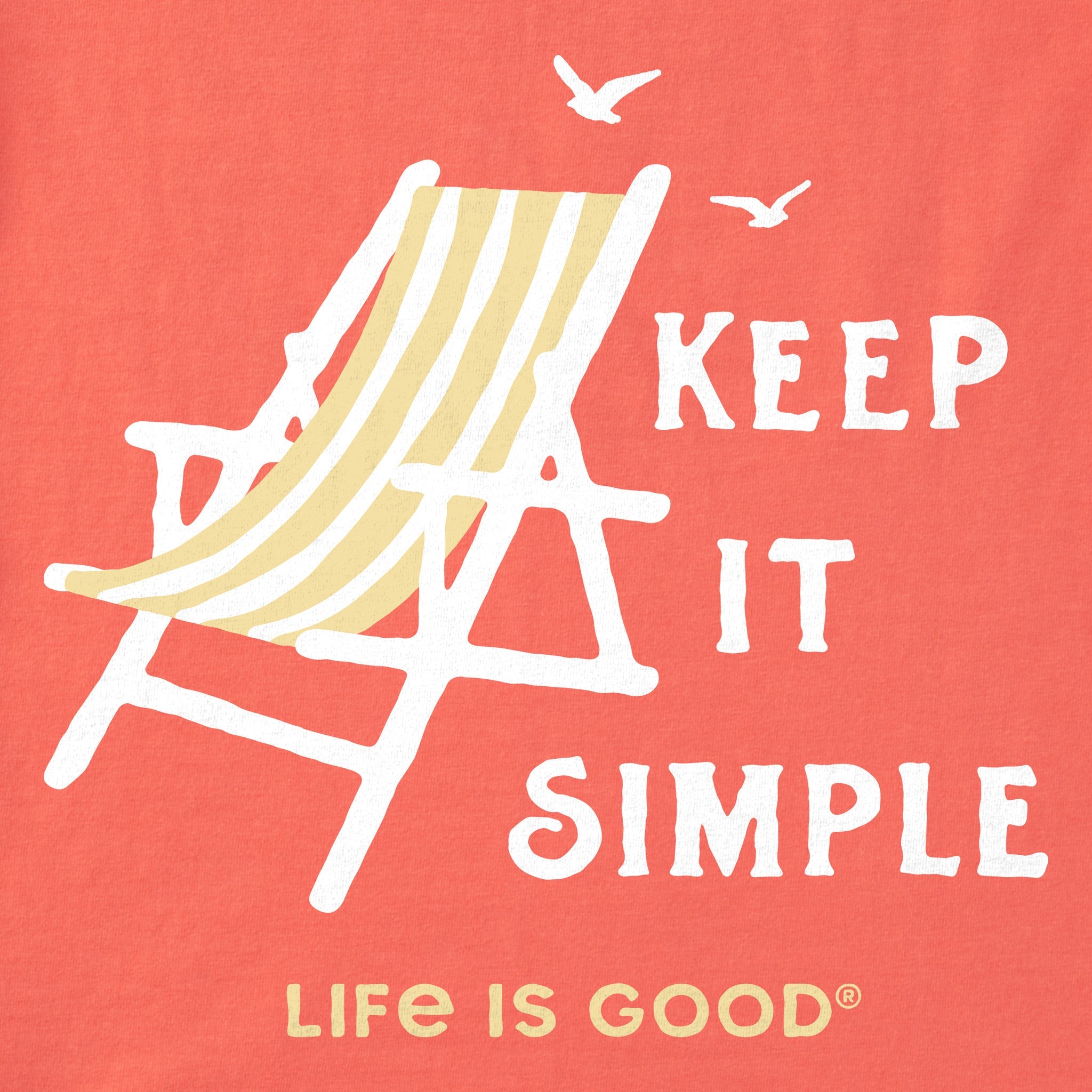 Women's Keep it Simple Beach Chair Short Sleeve Crusher Tee