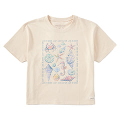 Women's Just Add Water Shells Short Sleeve Crusher Boxy Tee