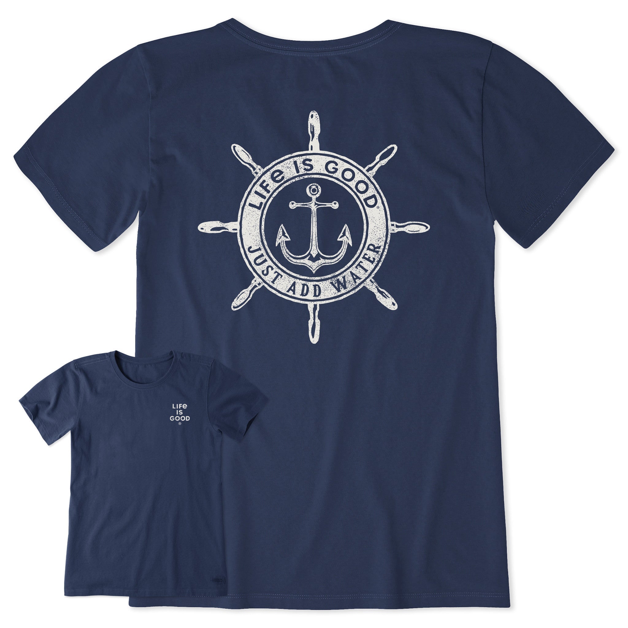 Women's Just Add Water Anchor Compass Short Sleeve Tee