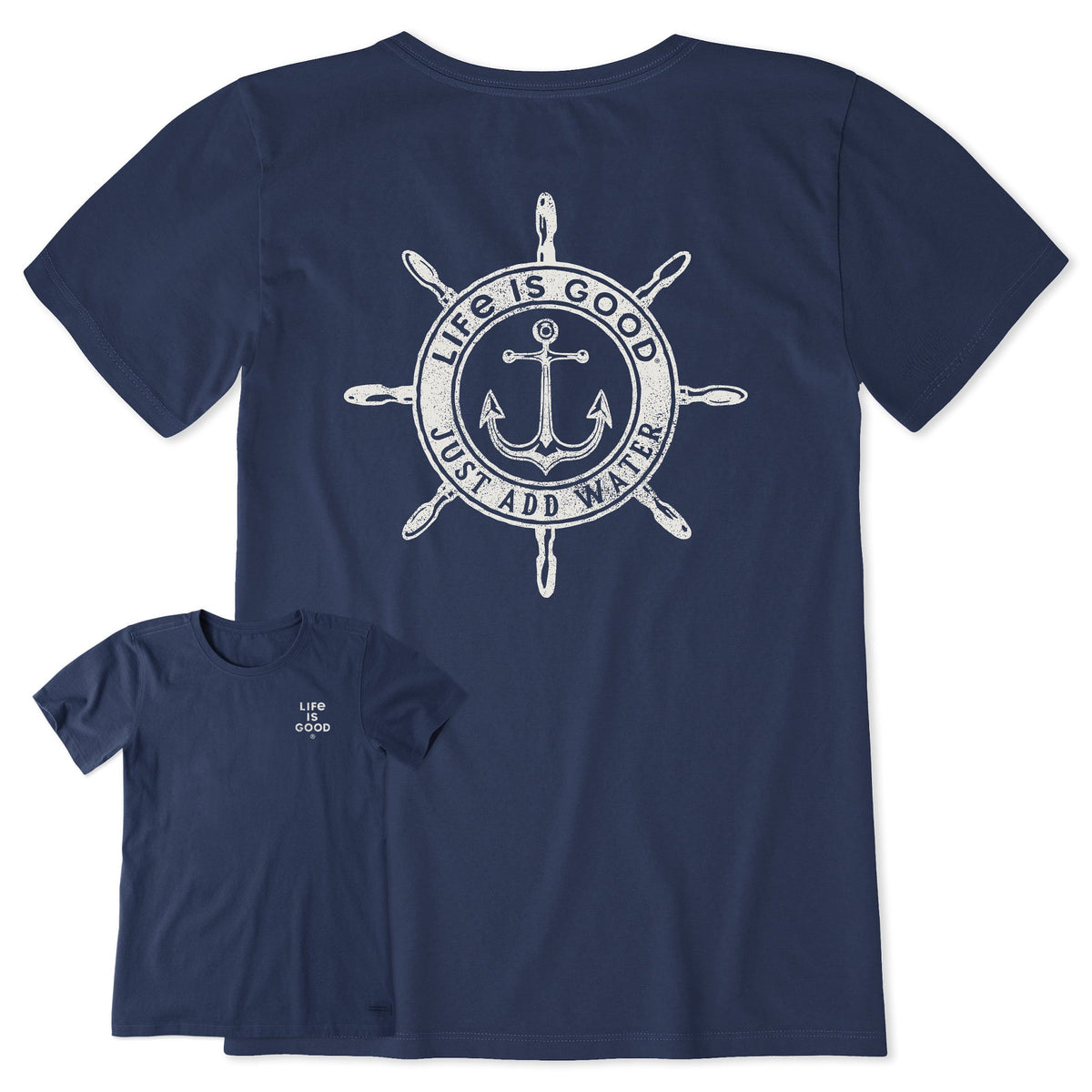 Women's Just Add Water Anchor Compass Short Sleeve Tee