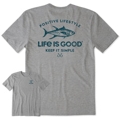 Men's Positive Lifestyle Tuna Fish Short Sleeve Tee