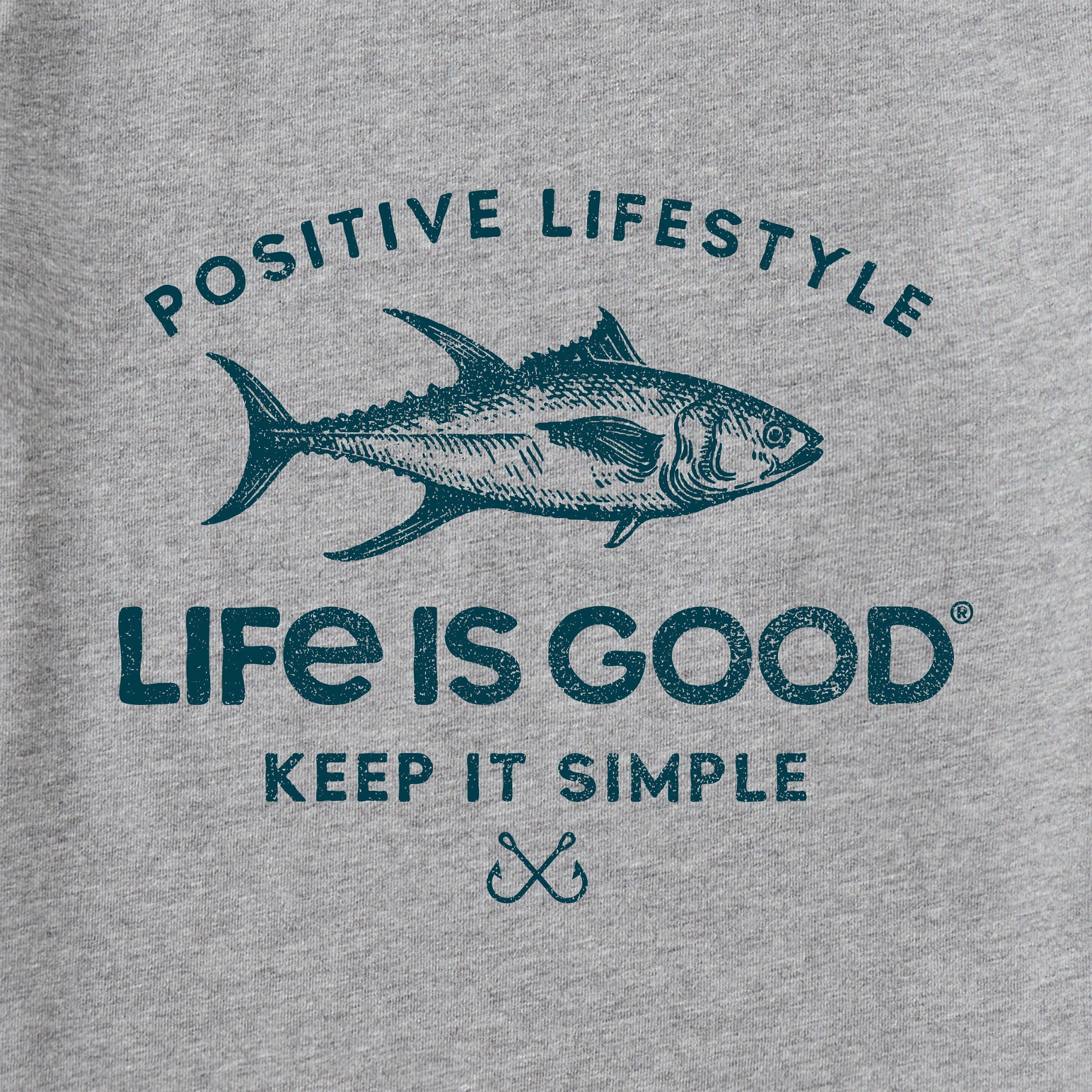 Men's Positive Lifestyle Tuna Fish Short Sleeve Tee