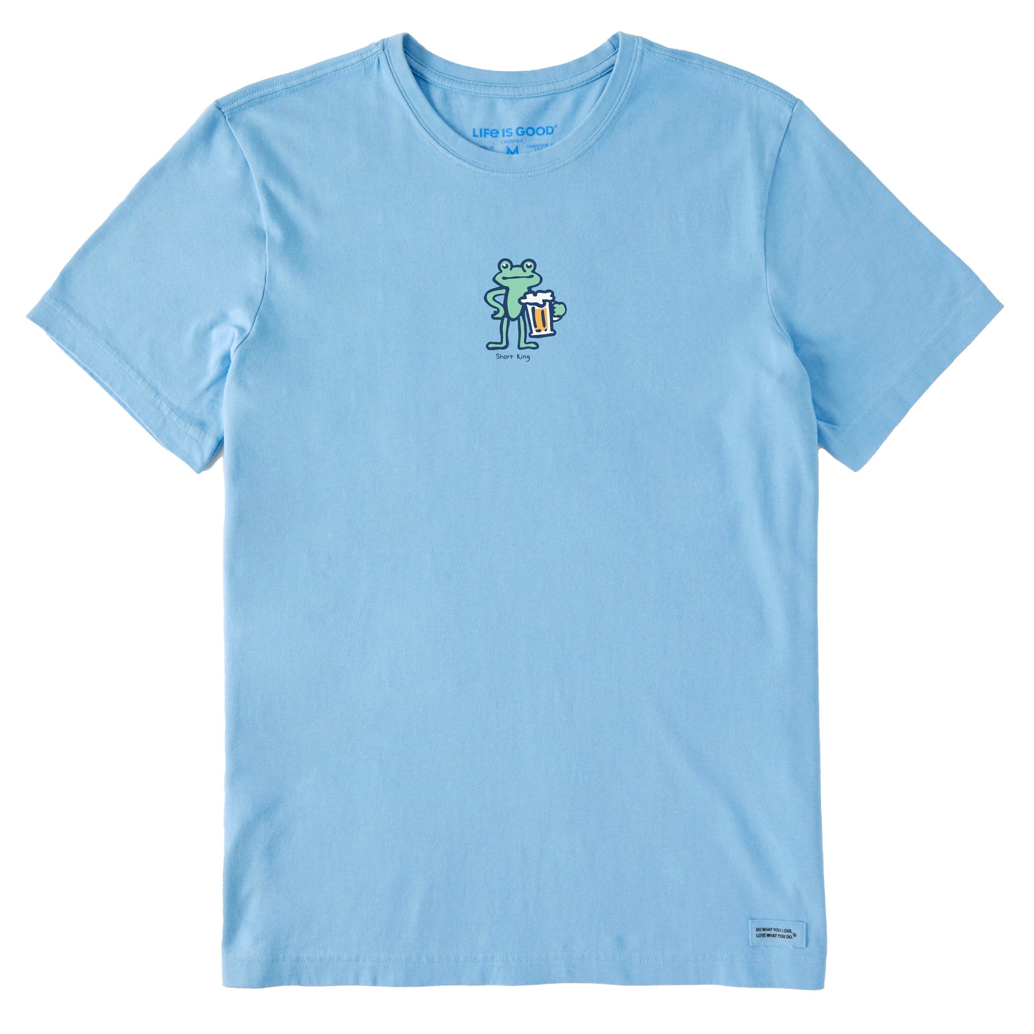 Men's Quirky Short King Frog Short Sleeve Crusher Tee