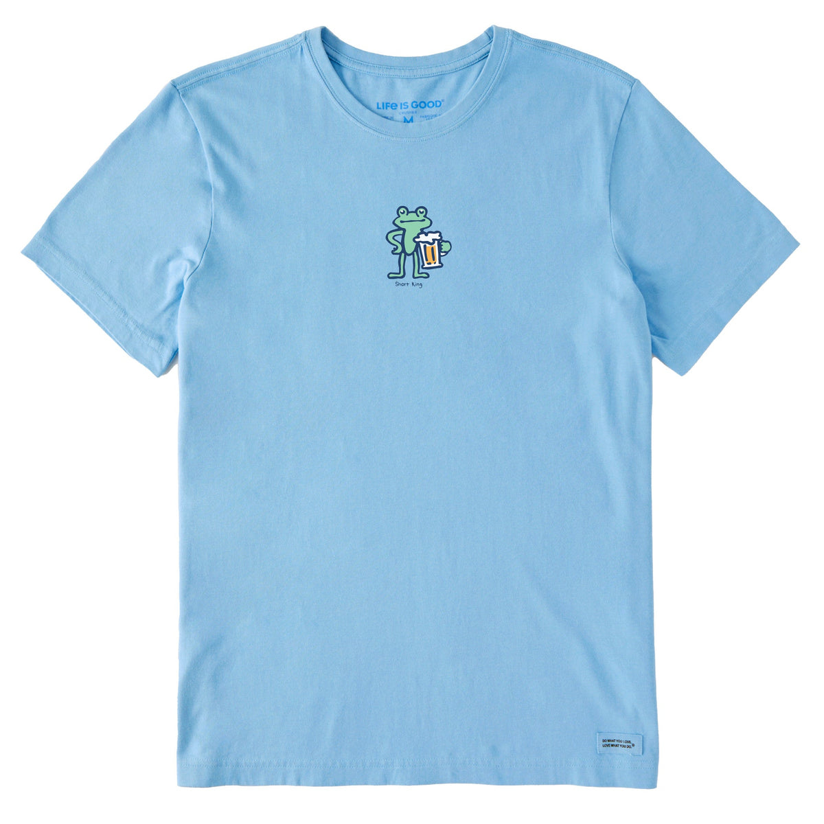 Men's Quirky Short King Frog Short Sleeve Crusher Tee