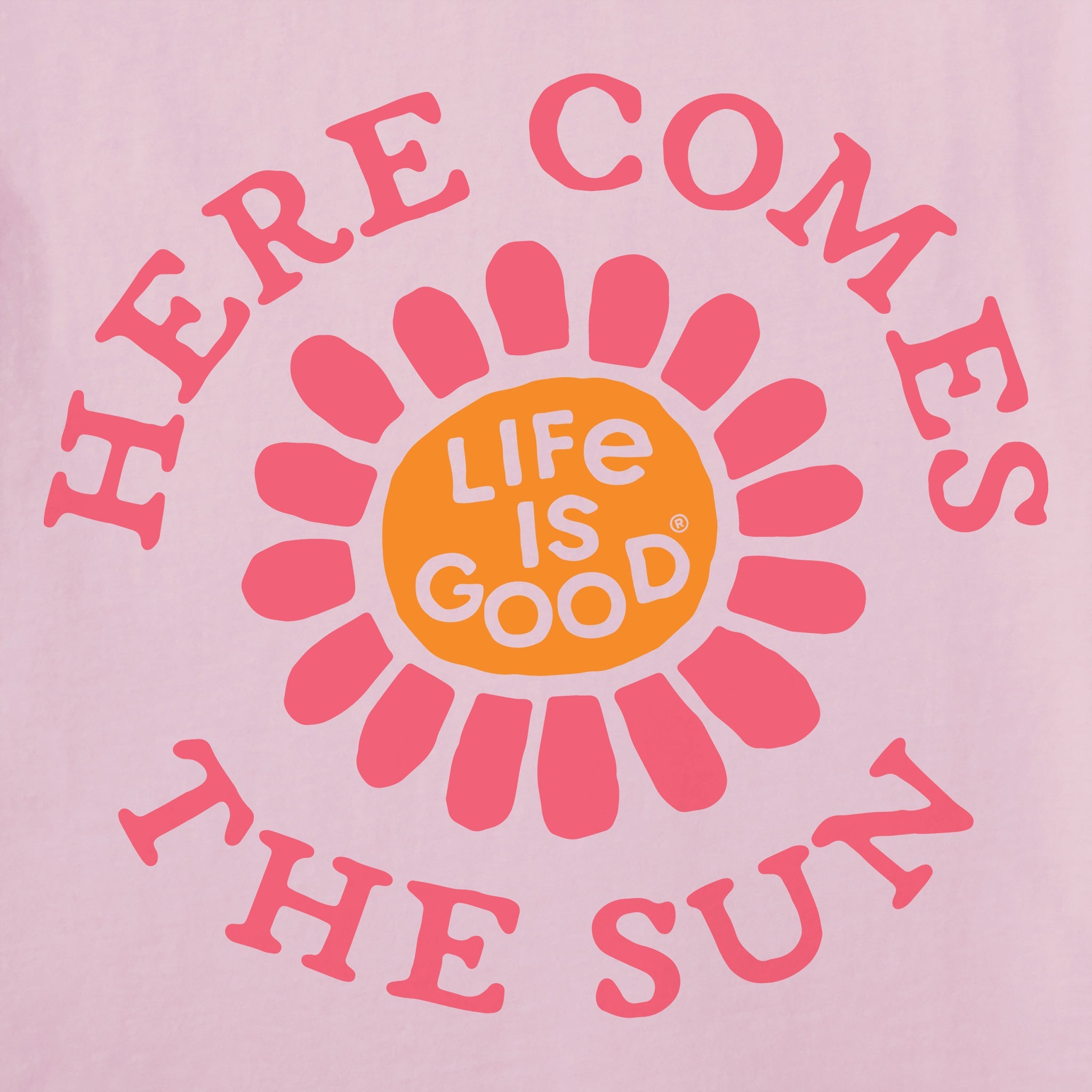 Women's Here Comes the Sun Flower Short Sleeve Crusher Vee
