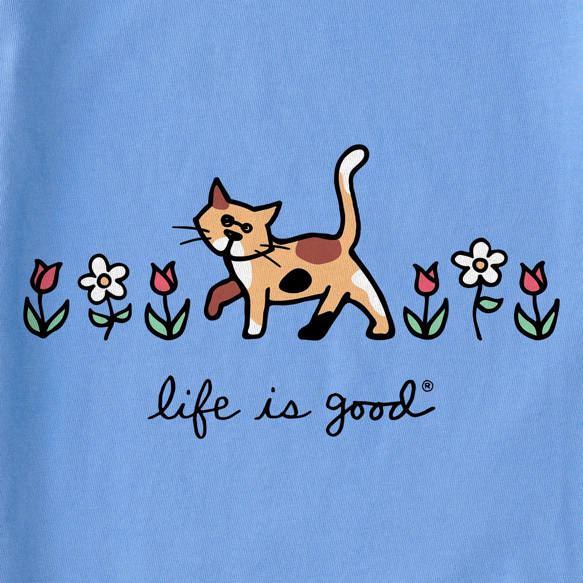Women's Al with Flowers Short Sleeve Crusher Tee