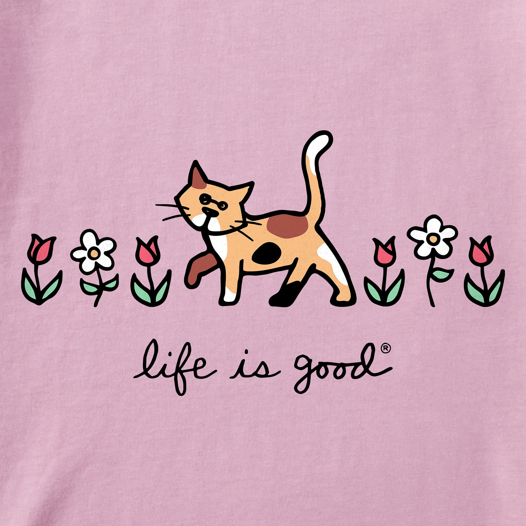 Women's Al with Flowers Short Sleeve Crusher Tee
