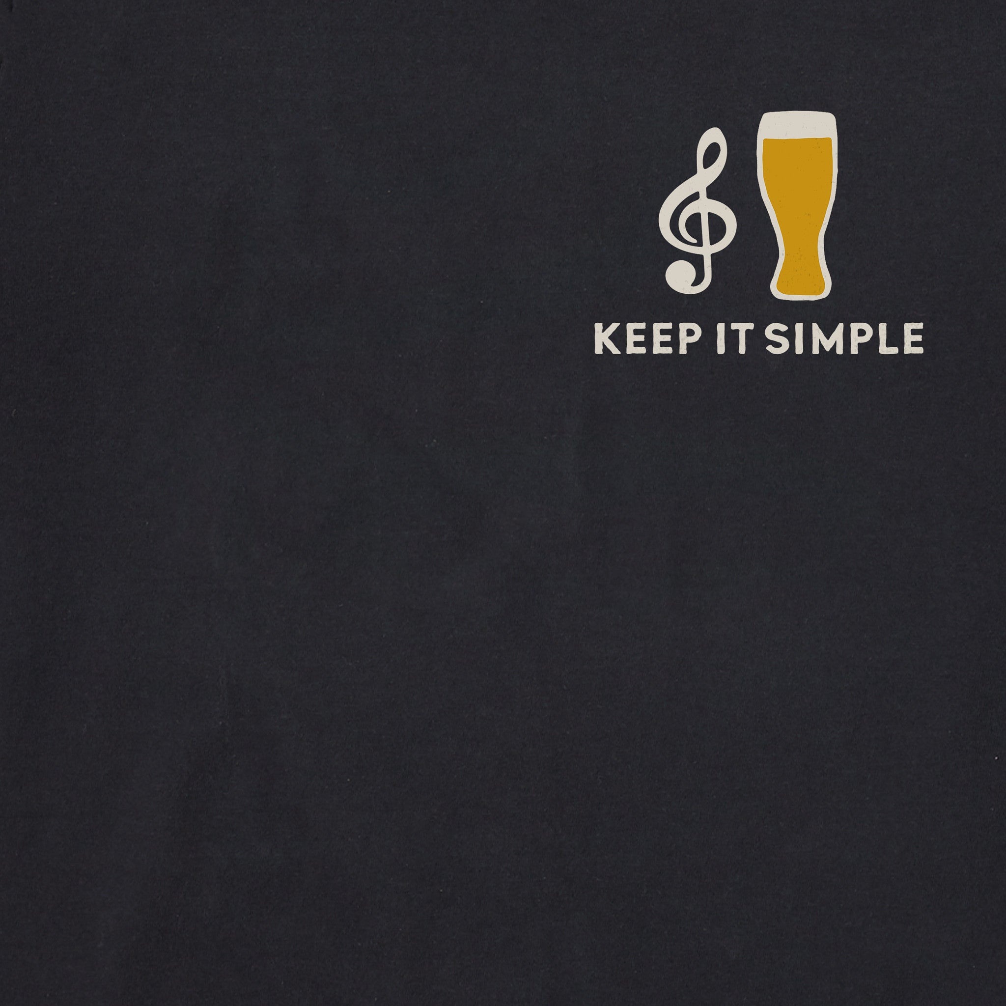 Men's Mini Music Beer Short Sleeve Tee