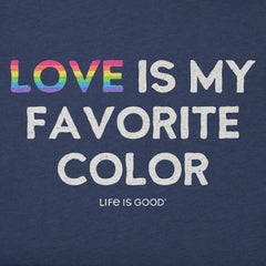 Women's Crafty LOVE is my Favorite Color Short Sleeve Crusher Boxy Tee