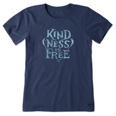 Women's Crafty Kindness is Free Short Sleeve Tee