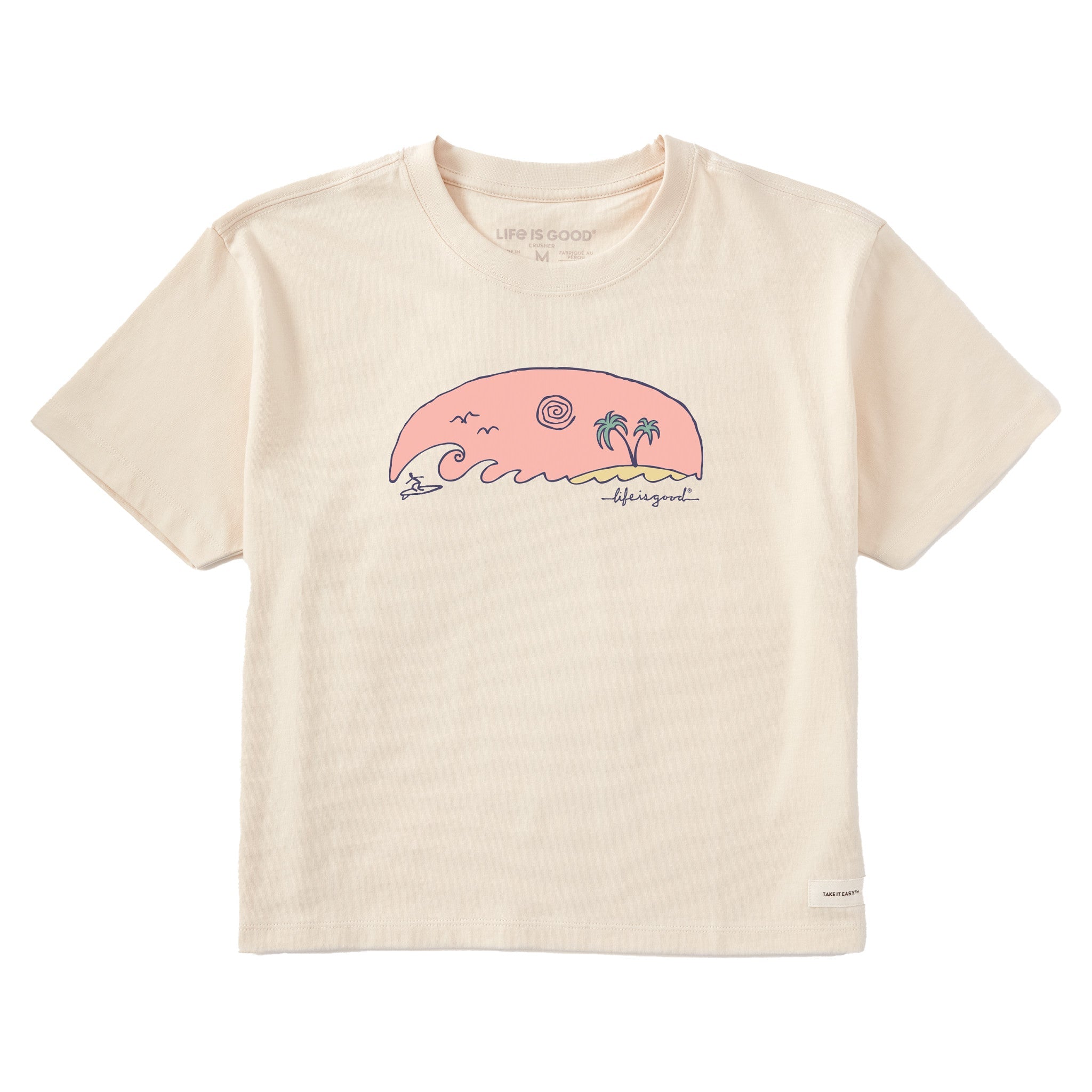 Women's Island Surf Short Sleeve Crusher Boxy Tee