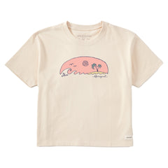 Women's Island Surf Short Sleeve Crusher Boxy Tee
