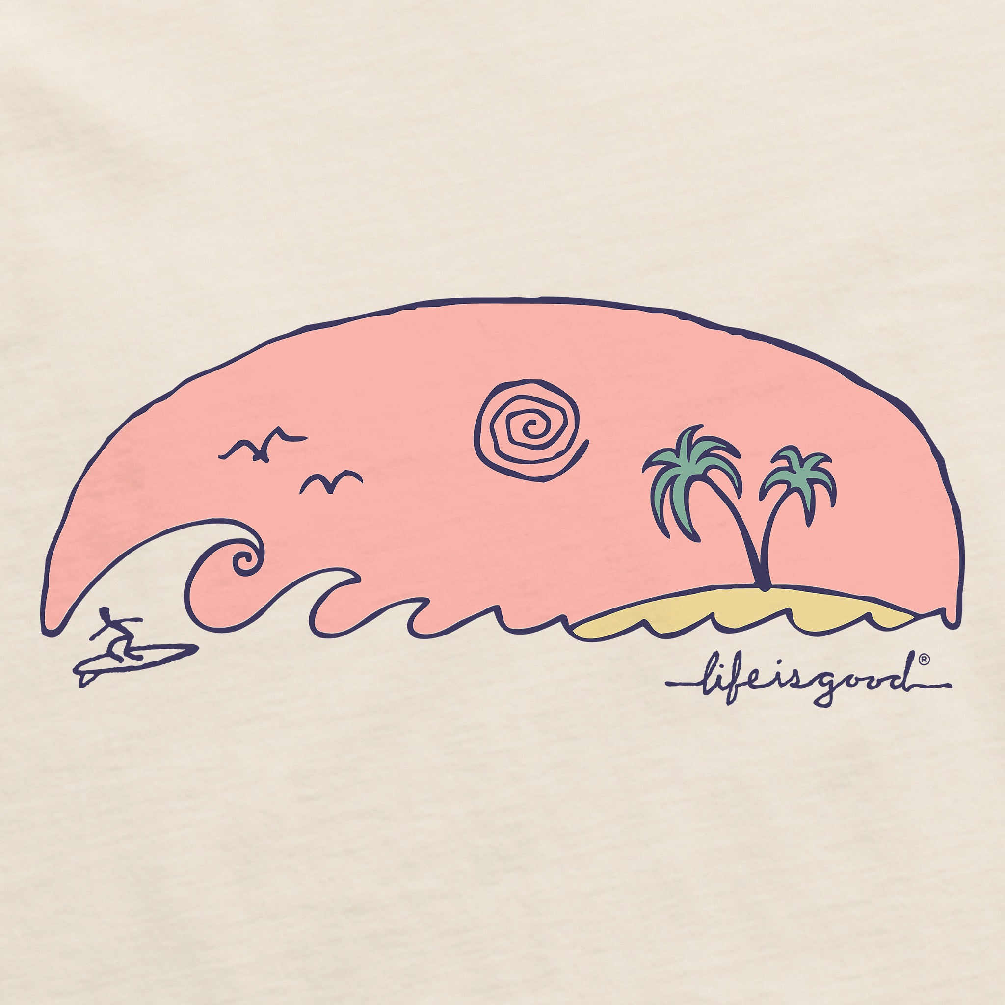 Women's Island Surf Short Sleeve Crusher Boxy Tee