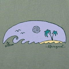 Women's Island Surf Short Sleeve Crusher Boxy Tee