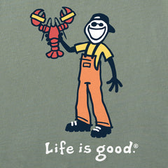 Women's Jake Lobster Trapping Short Sleeve Crusher Boxy Tee