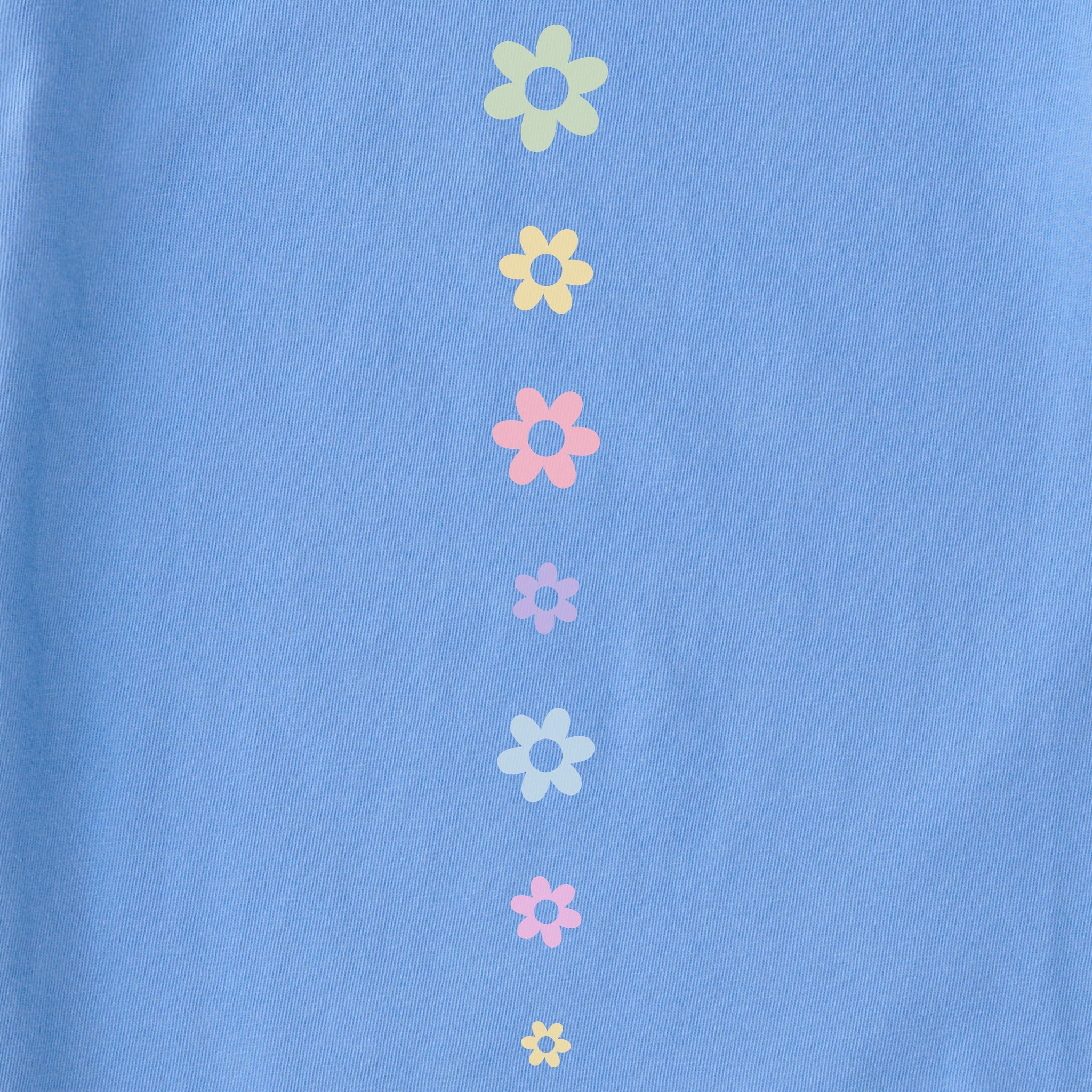 Women's Daisy Circle Psychedelic Long Sleeve Crusher Tee