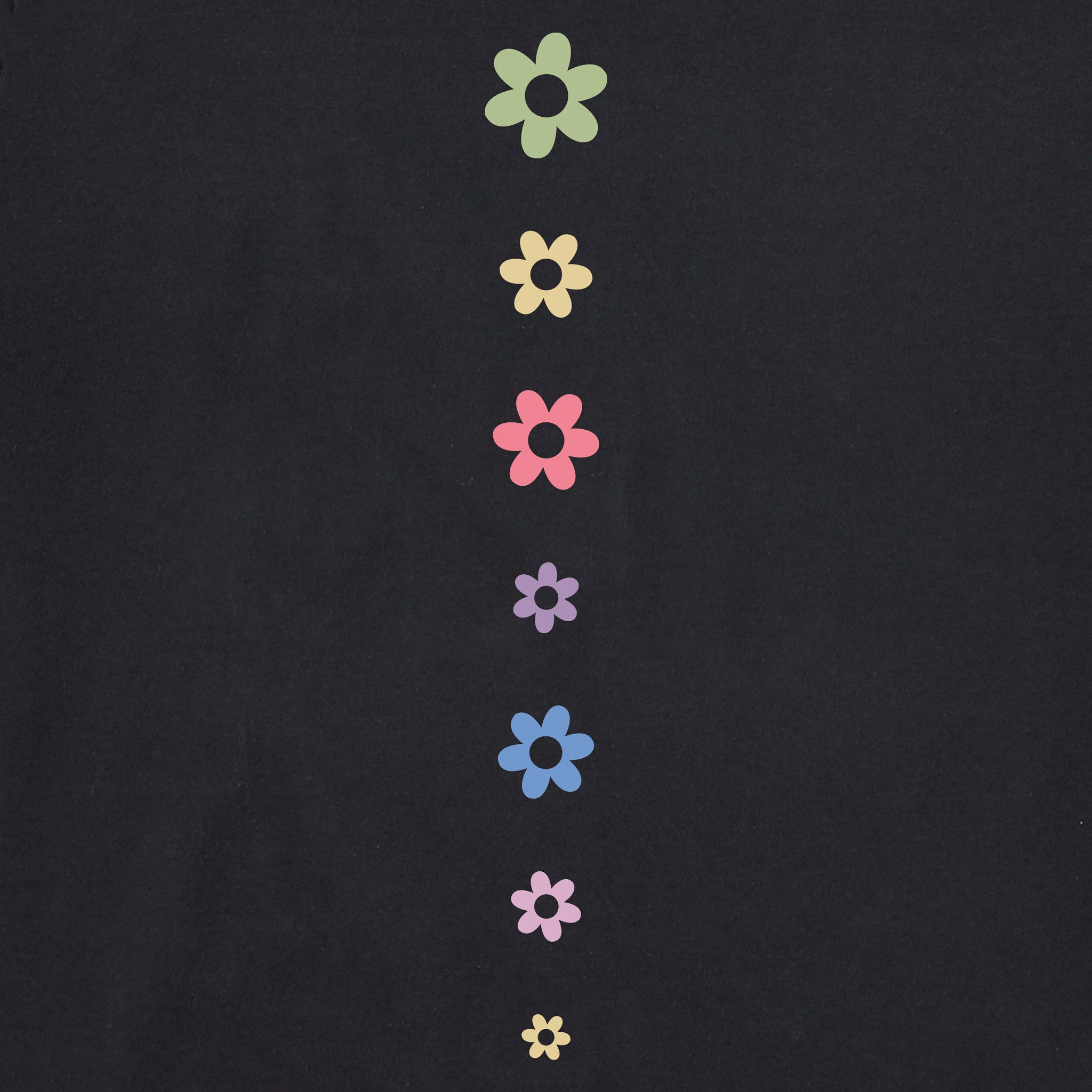 Women's Daisy Circle Psychedelic Long Sleeve Crusher Tee