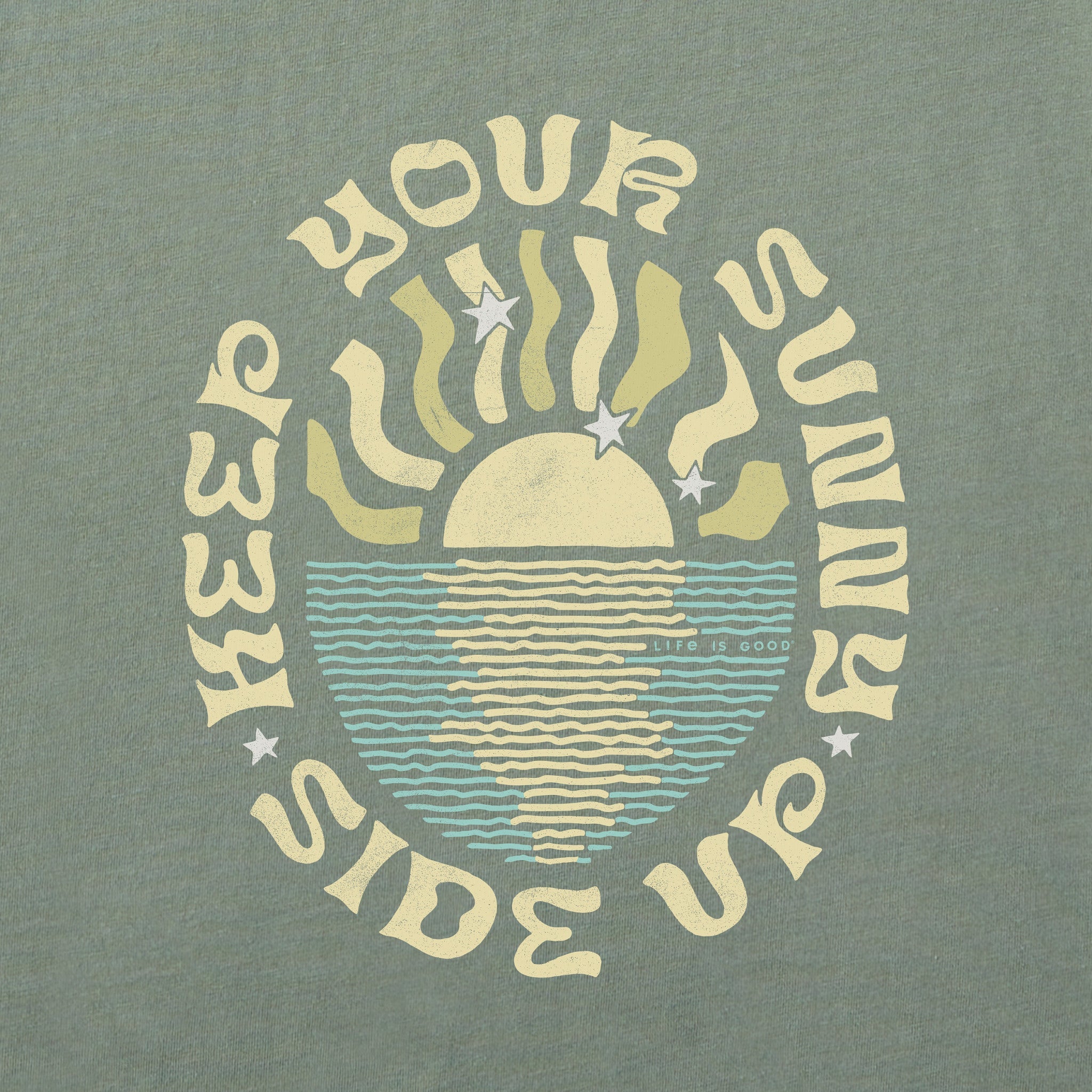 Women's Keep Your Sunny Side Up Short Sleeve Crusher Boxy Tee
